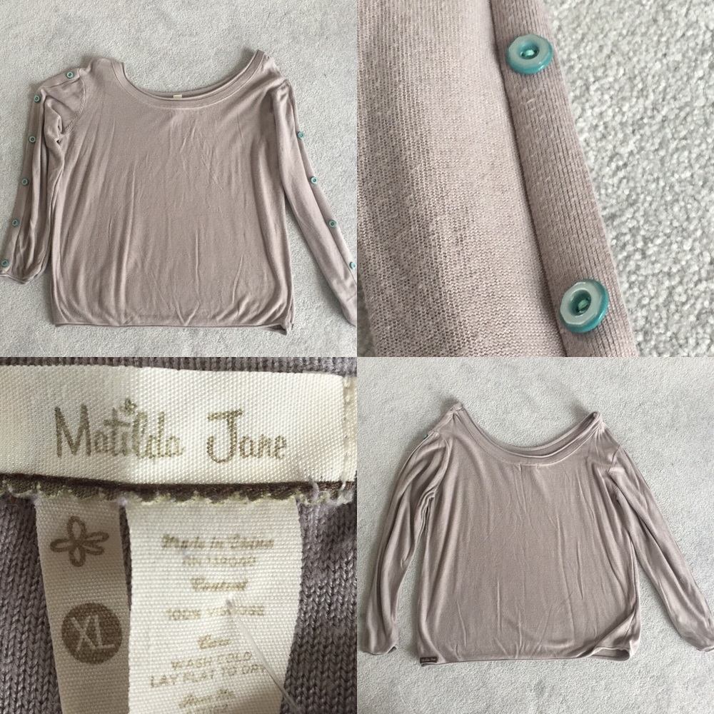 Matilda Jane sweater grey XL worn
